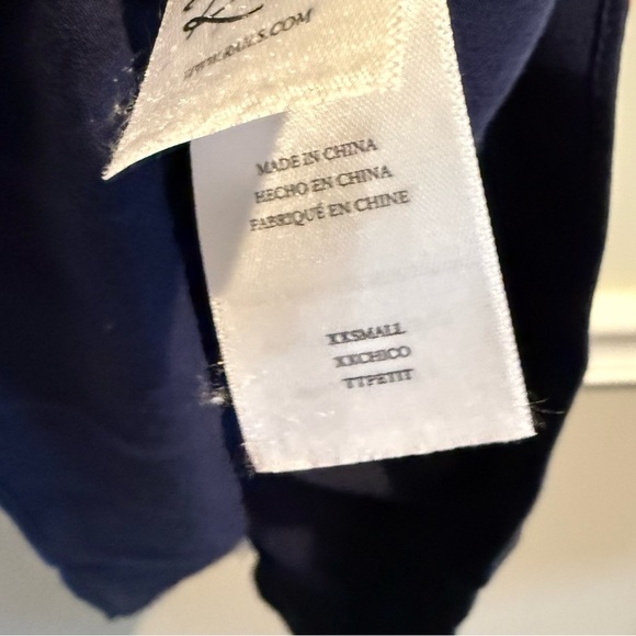 Rails high-waisted pullover midi-length skirt elastic waistband navy blue XXS - Picture 6 of 10